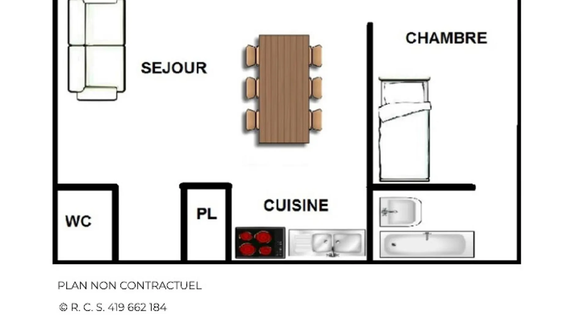 Appartement 2 Pieces Pour 5 Pers., Au Pied Des Pistes, Balcon Est-Sud, Coeur De La Croisette - Fr-1-452-243 Saint-Martin-de-Belleville 0*,  France